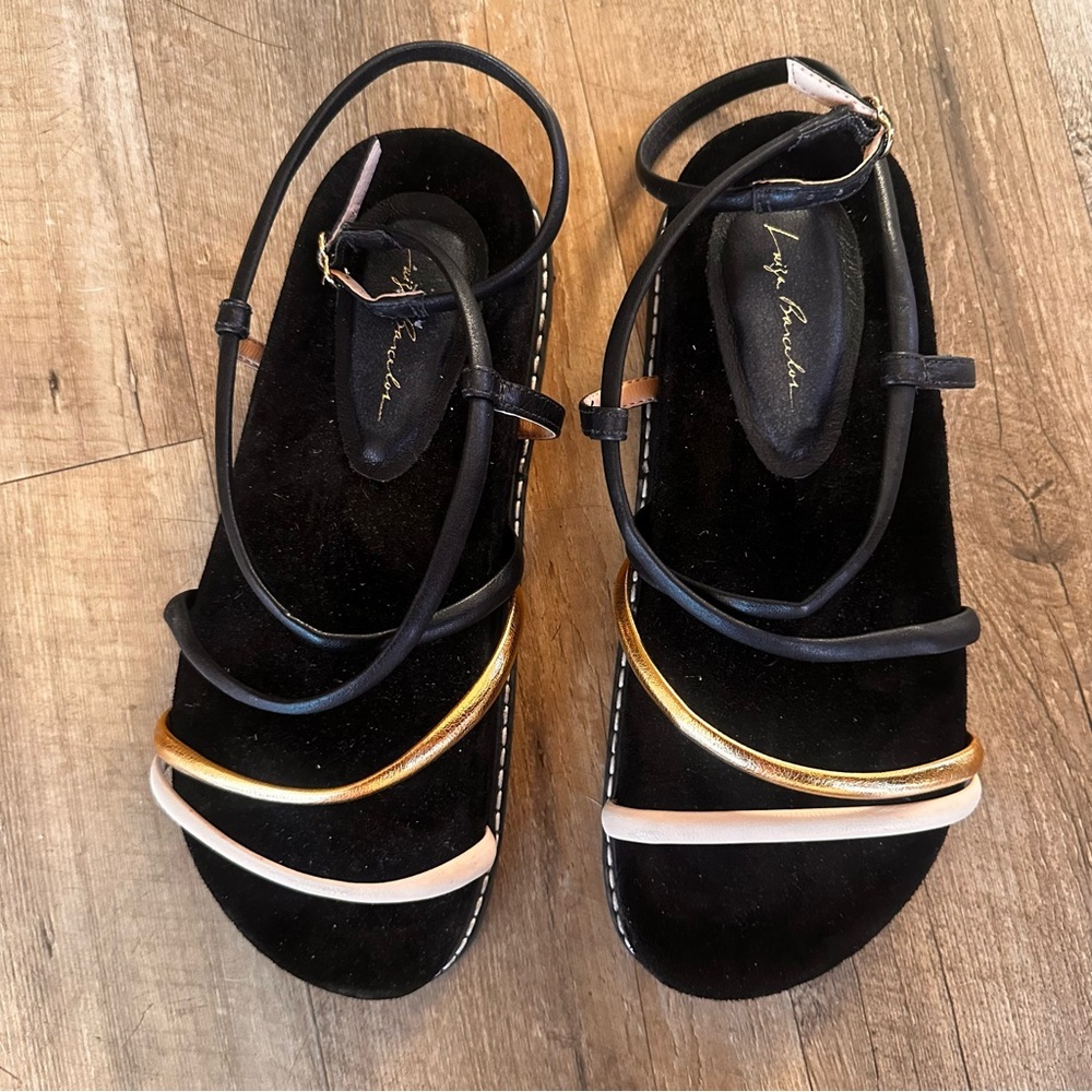 Luiza Barcelos Ankle Wrap Sandals - Picture 2 of 9